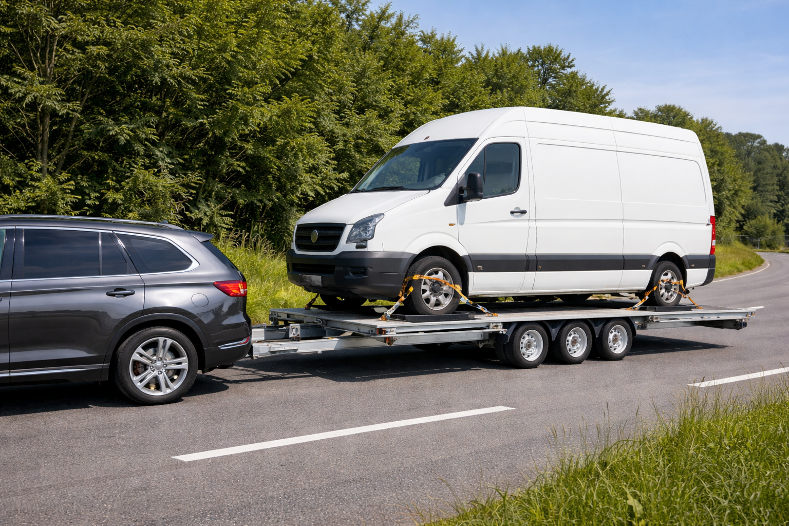 Auto Transport in der Werkstatt